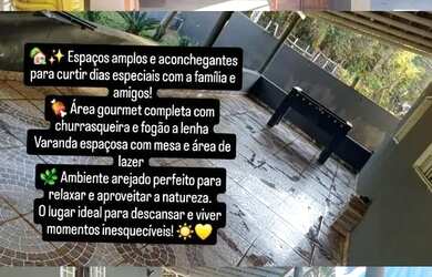 Imagem 5: Rancho Carvalho. Churrasqueira, Acomodam 20 pessoas, 5 Vagas na garageme3...