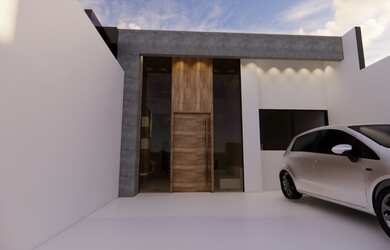 Imagem: A casa possui 3 Dormitórios, 2 Banheiros, 2 Vagas na garagem