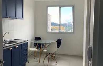 Imagem: O apartamento possui 1 Dormitório, 1 Banheiro, 24m² de Área