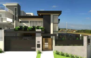 Imagem: A casa possui 3 Dormitórios, 4 Banheiros, 4 Vagas na garagem