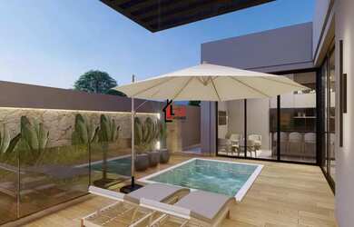 Imagem: A casa em condomínio possui 3 Dormitórios, 4 Banheiros, 2