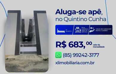 Imagem: A kitnet possui 1 Dormitório, 1 Banheiro, 1 Vaga na garagem