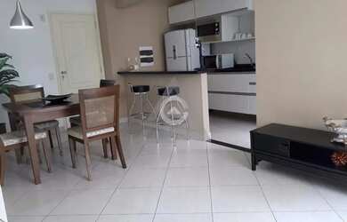 Imagem: O apartamento possui 1 Dormitório, 1 Banheiro, 1 Vaga na garagem