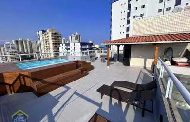 Imagem: O apartamento na cobertura possui 3 Dormitórios, 4 Banheiros