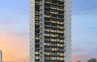 Imagem: O apartamento possui 1 Dormitório, 1 Banheiro, 26m² de Área