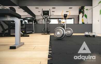 Imagem: O apartamento possui 2 Dormitórios, 1 Banheiro, 1 Vaga na garagem