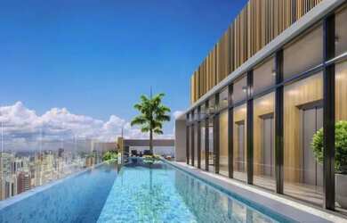 Imagem: O apartamento possui 1 Dormitório, 1 Banheiro, 1 Vaga na garagem