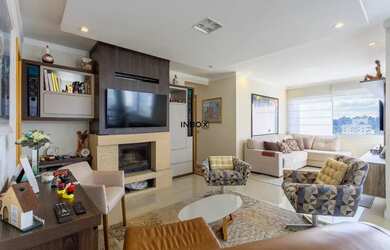 Imagem: O apartamento na cobertura possui 3 Dormitórios, 4 Banheiros