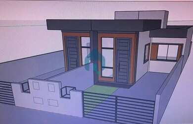 Imagem: A casa possui 2 Dormitórios, 1 Banheiro, 1 Vaga na garagem