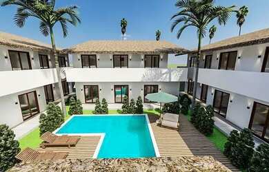 Imagem: O apartamento possui 1 Dormitório, 1 Banheiro, 1 Vaga na garagem