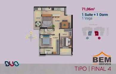 Imagem 2: Apartamento com 2 dormitórios à venda, 71 m² por R$ 714.000,00 - Balneário...