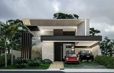 Imagem: A casa em condomínio possui 3 Dormitórios, 4 Banheiros, 2