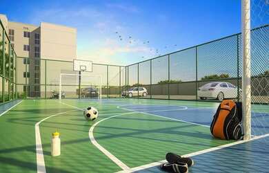 Imagem: O apartamento possui 2 Dormitórios, 1 Banheiro, 1 Vaga na garagem