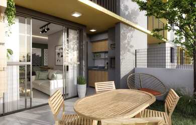 Imagem: O apartamento possui 2 Dormitórios e 1 Banheiro e está localizado