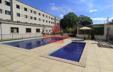 Imagem: O apartamento possui 2 Dormitórios, 1 Banheiro, 1 Vaga na garagem