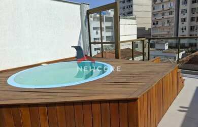 Imagem: O apartamento na cobertura possui 3 Dormitórios, 4 Banheiros