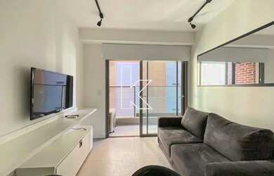 Imagem: O studio possui 1 Dormitório, 1 Banheiro, 1 Vaga na garagem