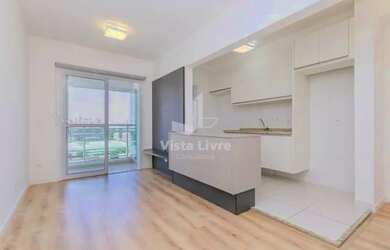 Imagem: O apartamento possui 1 Dormitório, 1 Banheiro, 1 Vaga na garagem