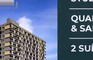 Imagem: O apartamento possui 1 Dormitório, 1 Banheiro, 1 Vaga na garagem