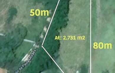Imagem: O terreno possui 2.731m² de Área e está localizado em Jambeiro