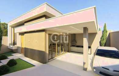 Imagem: A casa possui 3 Dormitórios, 1 Banheiro, 2 Vagas na garagem