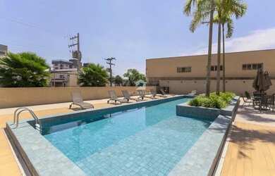 Imagem: O apartamento possui 1 Dormitório, 1 Banheiro, 1 Vaga na garagem