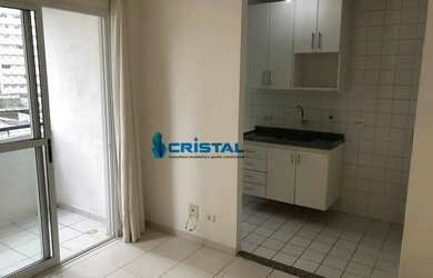 Imagem: O apartamento possui 1 Dormitório, 1 Banheiro, 1 Vaga na garagem