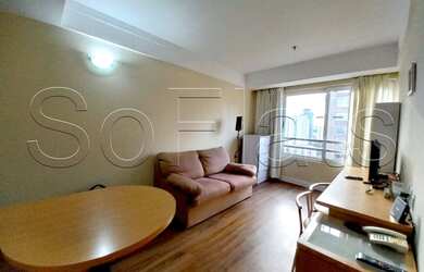 Imagem: O studio possui 1 Dormitório, 1 Banheiro, 1 Vaga na garagem