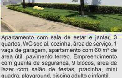 Imagem: O apartamento possui 3 Dormitórios, 1 Banheiro, 1 Vaga na garagem