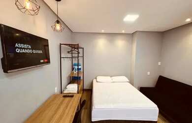 Imagem: O apartamento possui 1 Dormitório, Imóvel mobiliado e está