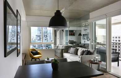 Imagem: O studio possui 1 Dormitório, 1 Banheiro, 1 Vaga na garagem