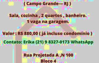 Imagem: O apartamento possui 2 Dormitórios, 1 Banheiro, 1 Vaga na garagem