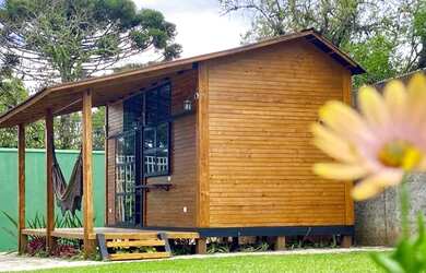 Imagem: A casa em condomínio possui 1 Dormitório, 1 Banheiro, 1 Vaga