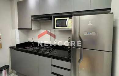 Imagem: O apartamento possui 2 Dormitórios, 1 Banheiro, 1 Vaga na garagem