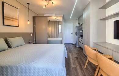 Imagem: O apartamento para alugar possui 1 Dormitório, 1 Banheiro