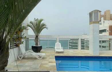 Imagem: O apartamento na cobertura possui 4 Dormitórios, 5 Banheiros