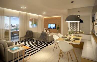 Imagem: O apartamento possui 3 Dormitórios, 3 Banheiros, 2 Vagas na