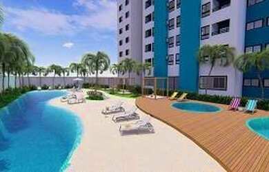 Imagem: O apartamento possui 2 Dormitórios, 1 Banheiro, 1 Vaga na garagem