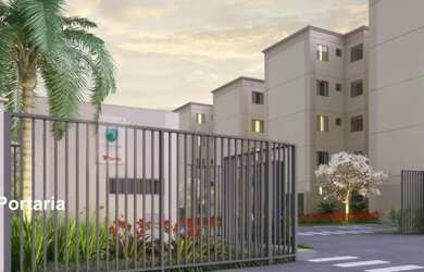 Imagem: O apartamento possui 2 Dormitórios, 1 Banheiro, 1 Vaga na garagem