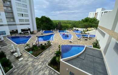 Imagem: O apartamento possui 1 Dormitório, 1 Banheiro, 1 Vaga na garagem