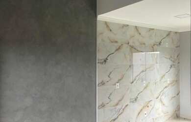 Imagem: A casa possui 2 Dormitórios, 1 Banheiro, 2 Vagas na garagem