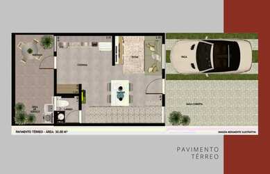 Imagem 16: Lindas casas em Hortolândia na planta em condomínio fechado no residencial...