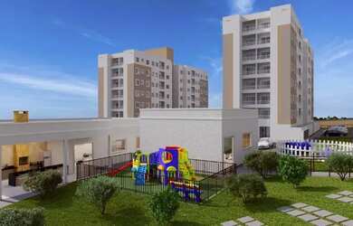 Imagem: O apartamento possui 2 Dormitórios, 1 Banheiro, 1 Vaga na garagem