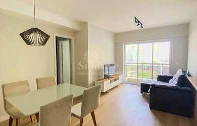 Imagem: O apartamento possui 1 Dormitório, 2 Banheiros, 1 Vaga na garagem