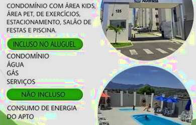 Imagem: O apartamento possui 2 Dormitórios, 1 Banheiro, 1 Vaga na garagem