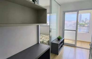 Imagem: O studio possui 1 Dormitório, 1 Banheiro, 1 Vaga na garagem