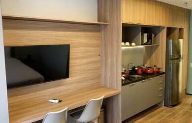 Imagem: O studio possui 1 Dormitório, 1 Banheiro, 28m² de Área, Imóvel