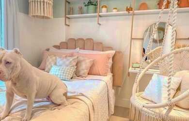 Imagem: O apartamento possui 2 Dormitórios, 1 Banheiro, 1 Vaga na garagem