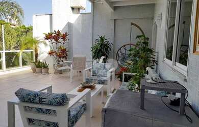 Imagem: O apartamento na cobertura possui 3 Dormitórios, 3 Banheiros