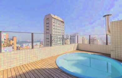 Imagem: O apartamento na cobertura possui 4 Dormitórios, 3 Banheiros